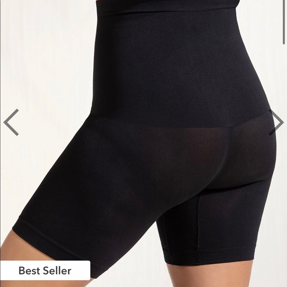 Black high waist shape wear shorts